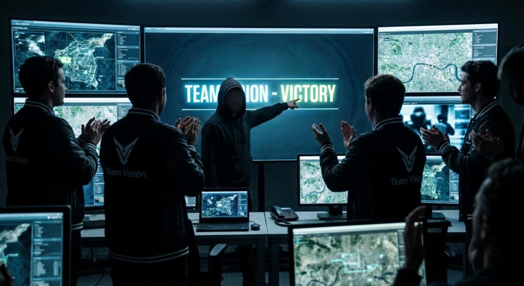 Mystery Man Helps Team Vision Win War Games