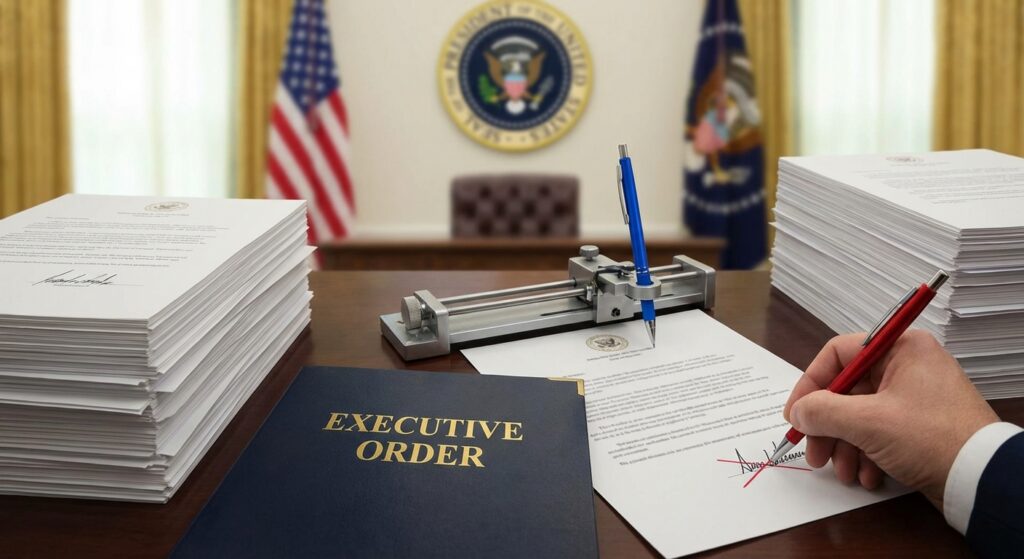 Trump Claims He Will Nullify Executive Orders Joe Biden Signed by Autopen