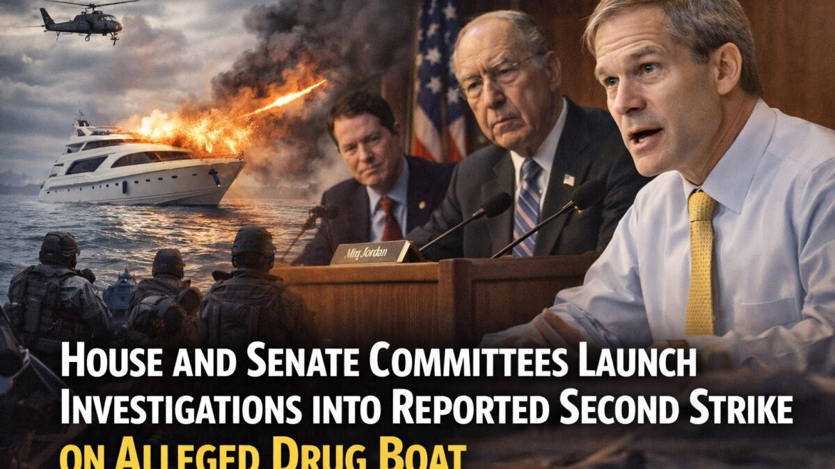 House and Senate Committees Launch Investigations into Reported Second Strike on Alleged Drug Boat