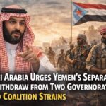 Saudi Arabia Urges Yemen's Separatists to Withdraw from Two Governorates Amid Coalition Strains