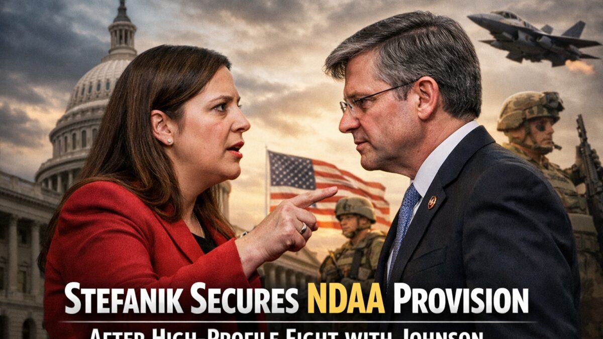 Stefanik Secures NDAA Provision After High-Profile Fight with Johnson